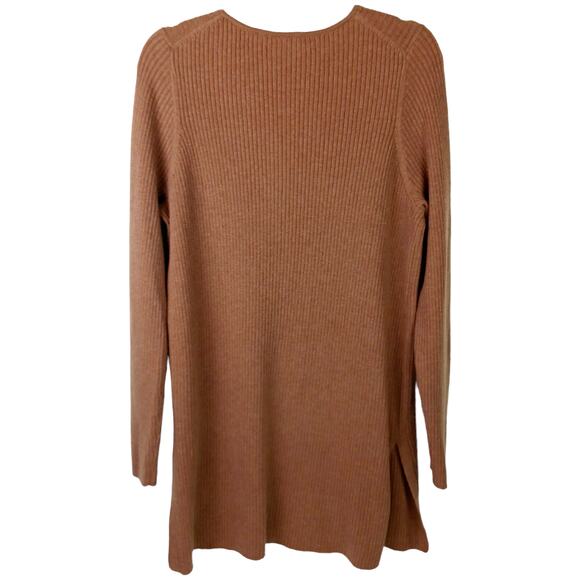 Ett:twa By Anthropologie SZ L Amrita Merino Blend V-Neck Long Ribbed Sweater - Picture 5 of 8